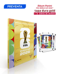 PREVENTA Álbum tapa dura gold mundial 2026 + 5 sobres